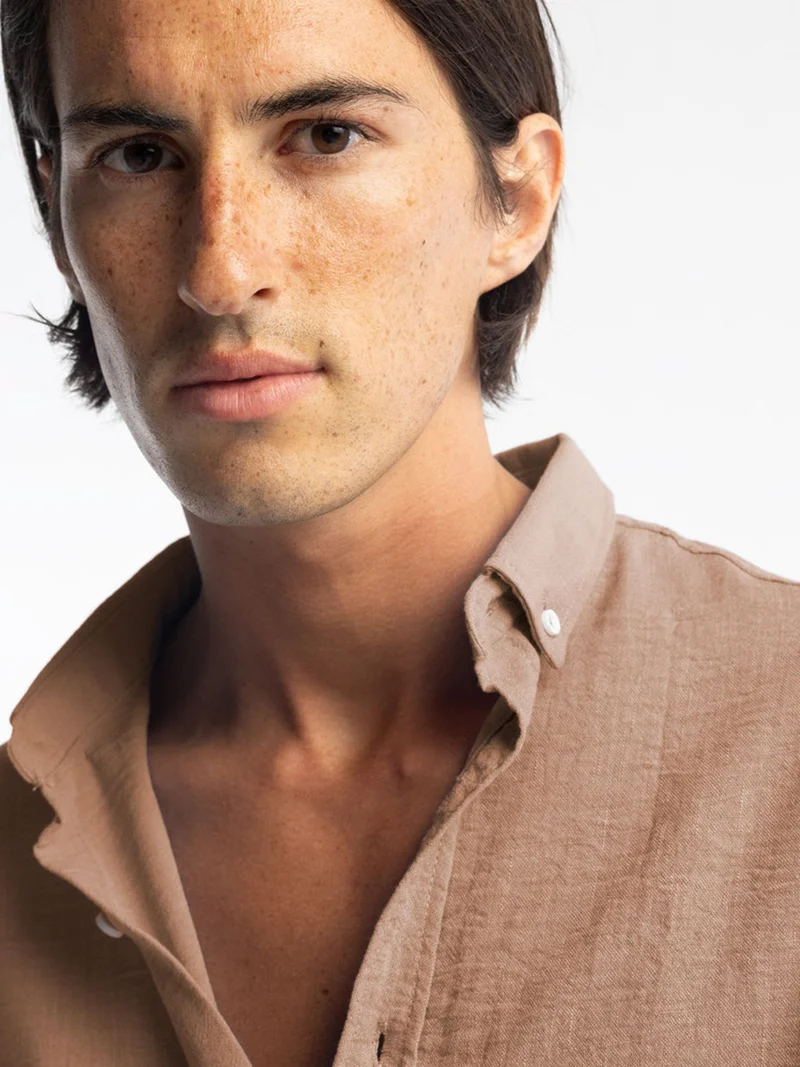 جيستو GIESTO Oversized Button-Up Long Sleeve Shirt